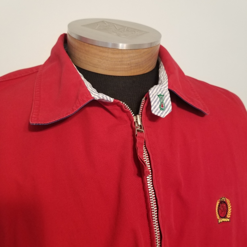 Tommy Hilfiger Red Lightweight Cotton Sports Coat - Picture 7 of 16